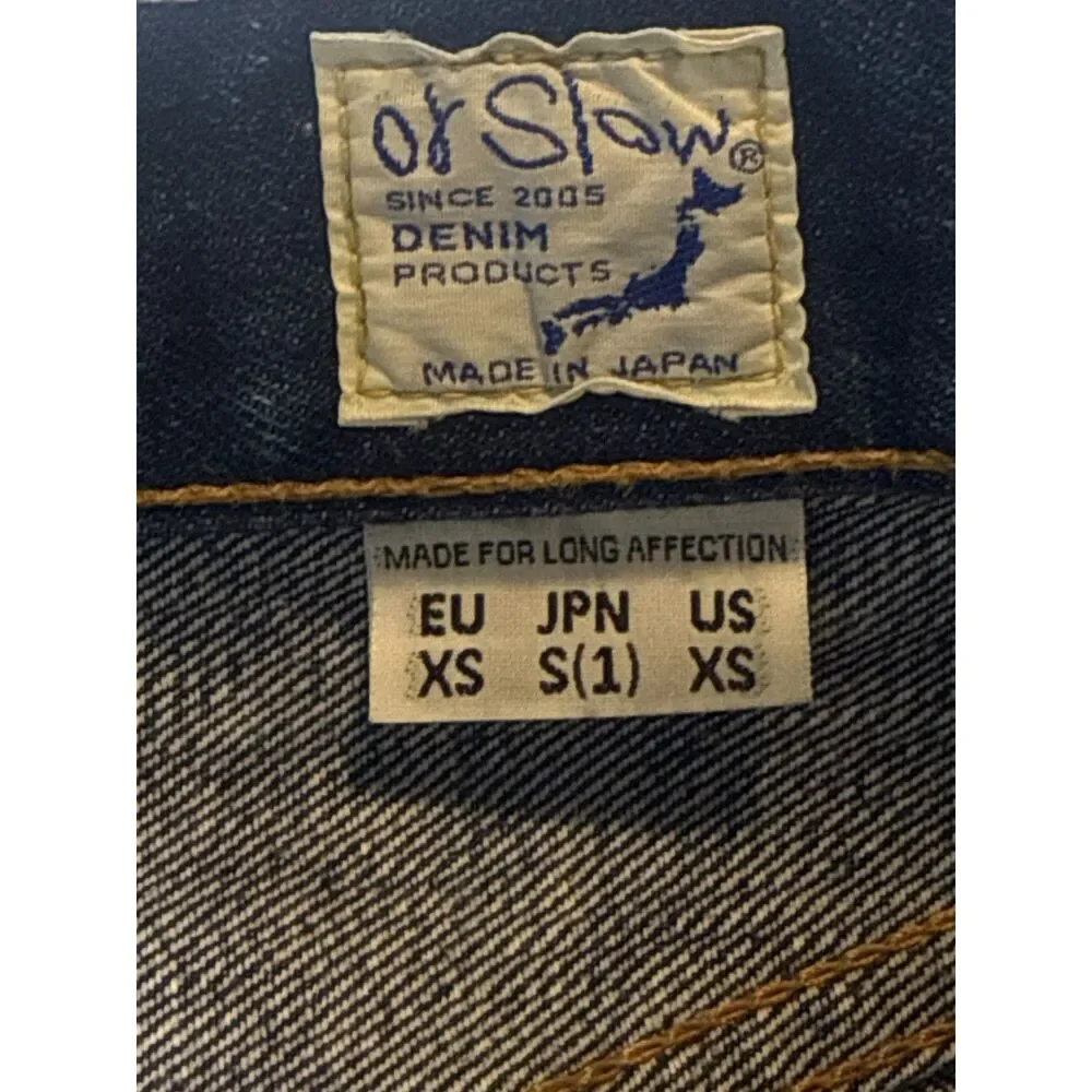 orSlow Lot 107 Ivy Fit Jeans Made in Japan Selvedge Denim Indigo XS S (1)
